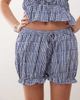 Reclaimed Vintage Reclaimed Vintage festival bloomer shorts in blue and white gingham-Multi - 3