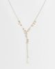 Reclaimed Vintage Reclaimed Vintage festival disc charm lariat necklace in gold - 1