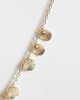 Reclaimed Vintage Reclaimed Vintage festival disc charm lariat necklace in gold - 3