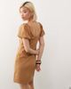 Reclaimed Vintage Reclaimed Vintage festival lace up faux suede mini dress in tan-Brown - 3