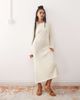 Reclaimed Vintage Reclaimed Vintage flared sleeve crochet festival maxi dress in buttermilk cream-White - 1