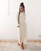 Reclaimed Vintage Reclaimed Vintage flared sleeve crochet festival maxi dress in buttermilk cream-White - 3