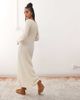 Reclaimed Vintage Reclaimed Vintage flared sleeve crochet festival maxi dress in buttermilk cream-White - 4