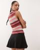 Reclaimed Vintage Reclaimed Vintage flippy mini skirt with godets in black - 4
