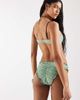 Reclaimed Vintage Reclaimed Vintage frilly bikini bottoms in green and brown polka-dot print-Multi - 4