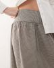 Reclaimed Vintage Reclaimed Vintage full circle skirt with dropped waist in brown gingham-Multi - 3