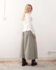 Reclaimed Vintage Reclaimed Vintage full circle skirt with dropped waist in brown gingham-Multi - 4