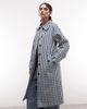 Reclaimed Vintage Reclaimed Vintage gingham plaid trench in navy-Blue - 2
