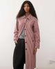 Reclaimed Vintage Reclaimed Vintage gingham trench coat in red - 4