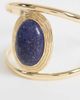 Reclaimed Vintage Reclaimed Vintage gold molten cuff with blue lapis stone - 2