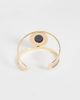 Reclaimed Vintage Reclaimed Vintage gold molten cuff with blue lapis stone - 3