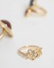 Reclaimed Vintage Reclaimed Vintage gold ring three pack with earth tone stones - 3