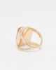 Reclaimed Vintage Reclaimed Vintage gold ring with amber faux semi precious stone - 2