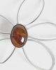 Reclaimed Vintage Reclaimed Vintage hair pin floral gem-Silver - 2