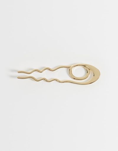 Reclaimed Vintage Reclaimed Vintage hair pin with twist detail in gold tone