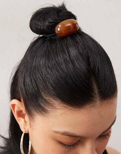 Reclaimed Vintage Reclaimed Vintage hairband with cuff in tortoiseshell-Brown