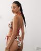 Reclaimed Vintage Reclaimed Vintage halter bikini top in hand-drawn bright floral print-Multi - 3