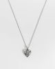 Reclaimed Vintage Reclaimed Vintage heart pendant necklace with star detail in silver-GOLD - 1