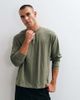 Reclaimed Vintage Reclaimed Vintage henley neck t-shirt in khaki green - 1