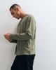 Reclaimed Vintage Reclaimed Vintage henley neck t-shirt in khaki green - 3