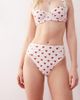 Reclaimed Vintage Reclaimed Vintage high waist bikini bottom with seam details in retro heart print-Multi - 1