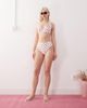 Reclaimed Vintage Reclaimed Vintage high waist bikini bottom with seam details in retro heart print-Multi - 2