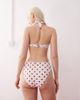 Reclaimed Vintage Reclaimed Vintage high waist bikini bottom with seam details in retro heart print-Multi - 4