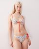 Reclaimed Vintage Reclaimed Vintage hipster bikini bottom with double tie side in vacation postcard print-Multi - 1