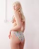 Reclaimed Vintage Reclaimed Vintage hipster bikini bottom with double tie side in vacation postcard print-Multi - 3