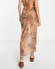 Reclaimed Vintage Reclaimed Vintage Inspired midi skirt in leopard print-Multi - 3
