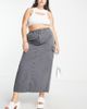 Reclaimed Vintage Reclaimed Vintage Inspired Plus cargo skirt-Gray - 1