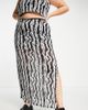 Reclaimed Vintage Reclaimed Vintage inspired plus maxi skirt in zebra print - part of a set-Multi - 1