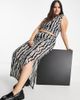 Reclaimed Vintage Reclaimed Vintage inspired plus maxi skirt in zebra print - part of a set-Multi - 3