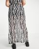 Reclaimed Vintage Reclaimed Vintage inspired plus maxi skirt in zebra print - part of a set-Multi - 4
