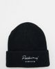 Reclaimed Vintage Reclaimed Vintage inspired unisex logo beanie hat in black - 1