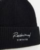 Reclaimed Vintage Reclaimed Vintage inspired unisex logo beanie hat in black - 3