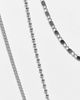 Reclaimed Vintage Reclaimed Vintage Inspired unisex multirow with flower and heaven in silver - 3