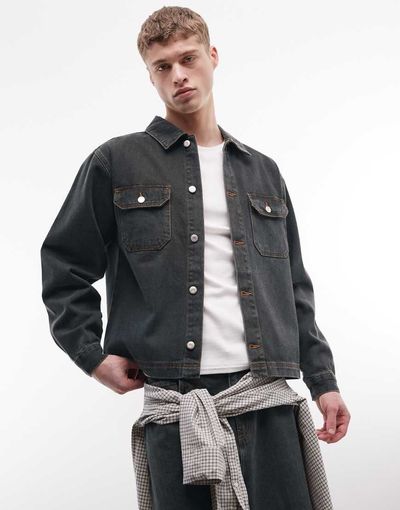 Reclaimed Vintage Reclaimed Vintage khaki denim jacket - part of a set-Green