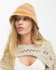 Reclaimed Vintage Reclaimed Vintage knit bonnet hat in multi - 1