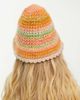 Reclaimed Vintage Reclaimed Vintage knit bonnet hat in multi - 2
