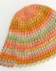 Reclaimed Vintage Reclaimed Vintage knit bonnet hat in multi - 3