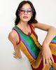 Reclaimed Vintage Reclaimed Vintage knit stripe dress with fringe hem-Multi - 3