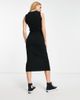 Reclaimed Vintage Reclaimed Vintage knitted midi dress with distressing in black - 2