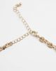Reclaimed Vintage Reclaimed Vintage lariat necklace with gem stone details in gold - 3