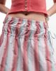 Reclaimed Vintage Reclaimed Vintage laundered striped prairie midi skirt with tie detail-Multi - 3