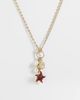 Reclaimed Vintage Reclaimed Vintage layered chain necklace with charm seashell pendant in gold - 1