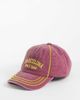 Reclaimed Vintage Reclaimed Vintage light maroon cap with contrast yellow stitching-Brown - 1