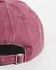 Reclaimed Vintage Reclaimed Vintage light maroon cap with contrast yellow stitching-Brown - 3