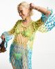 Reclaimed Vintage Reclaimed Vintage Limited Edition macrame summer beach dress with beads in ombre-Multi - 1