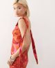 Reclaimed Vintage Reclaimed Vintage Limited Edition maxi dress with tie detail open back in red floral print - 4
